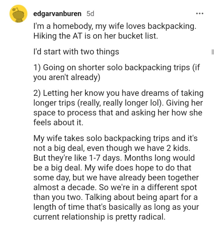 This Redditor lists two things they'll start with