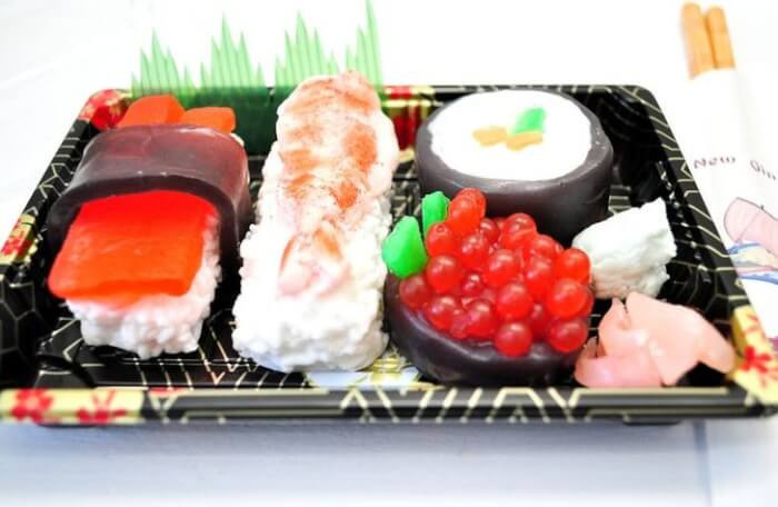 8. Sushi-shaped vegan soaps
