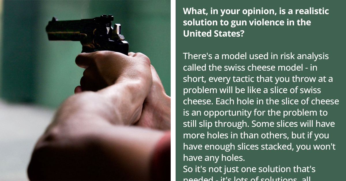 15 Redditors Share Their Views On Realistic Solutions To Gun Violence in the US