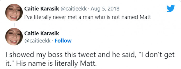 23. Get it together, Matt