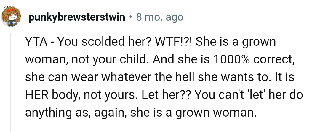 She Can Wear Whatever She Wants