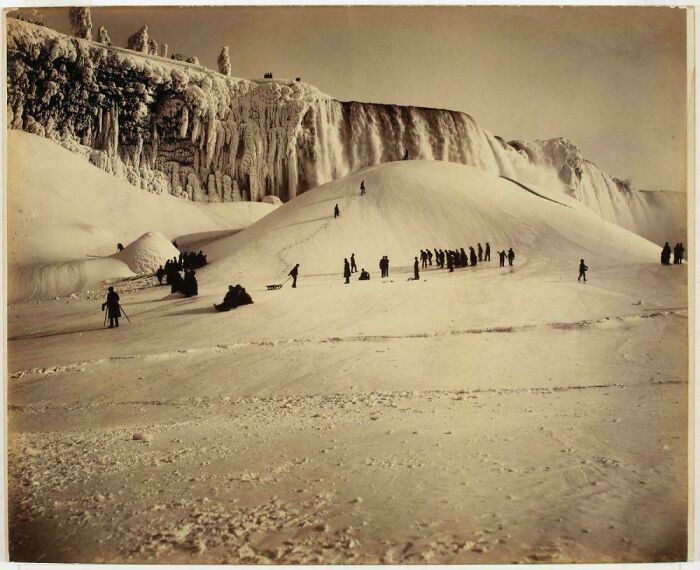 "Niagara Falls In Winter", Photograph By George Barker, C. 1890"