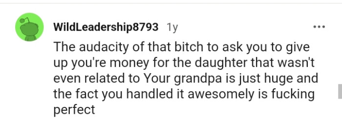 The OP handled the situation perfectly.