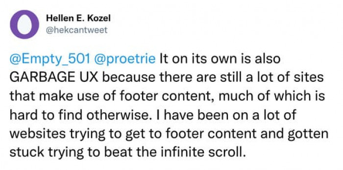 Footer content is important.