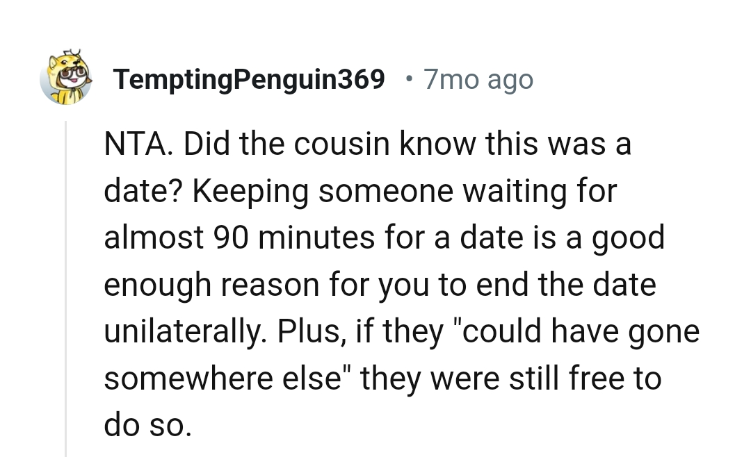 They could have gone somewhere else because they were still free to do so