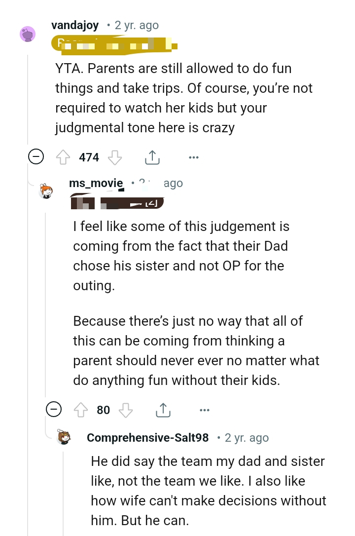 OP's Judgmental Tone in the Story Is Crazy