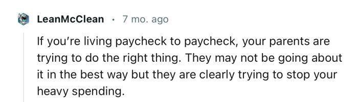 “If you’re living paycheck to paycheck, your parents are trying to do the right thing.”