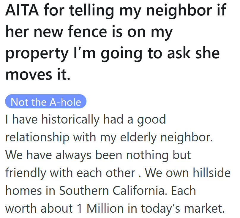 He thought they were just chatting about home projects until a simple fence brought property lines, money, and boundaries into question.