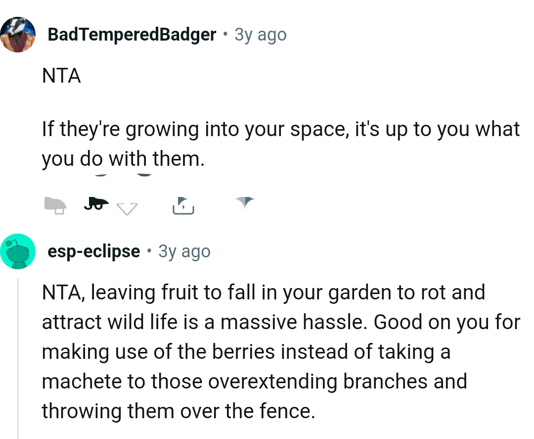 Leaving fruit to fall and rot and attract wildlife is a massive hassle