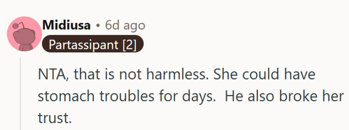 A “harmless” prank that risks someone’s health and trust stops being funny fast.