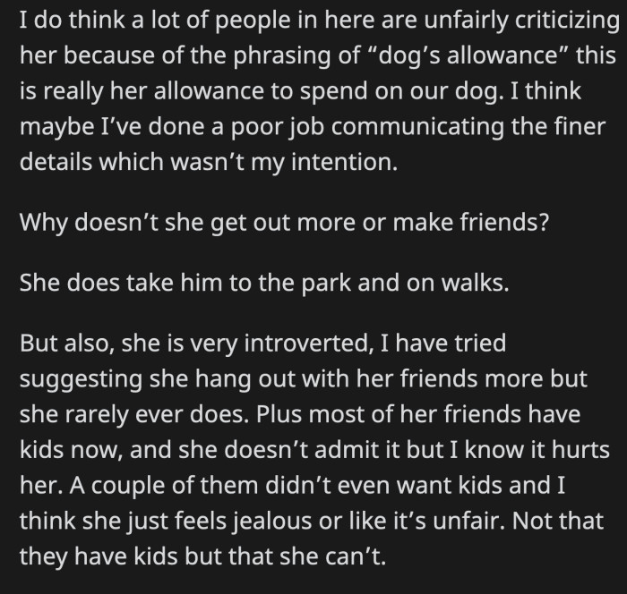 Going out with friends might not be what OP's wife prefers as it could bring up bad feelings