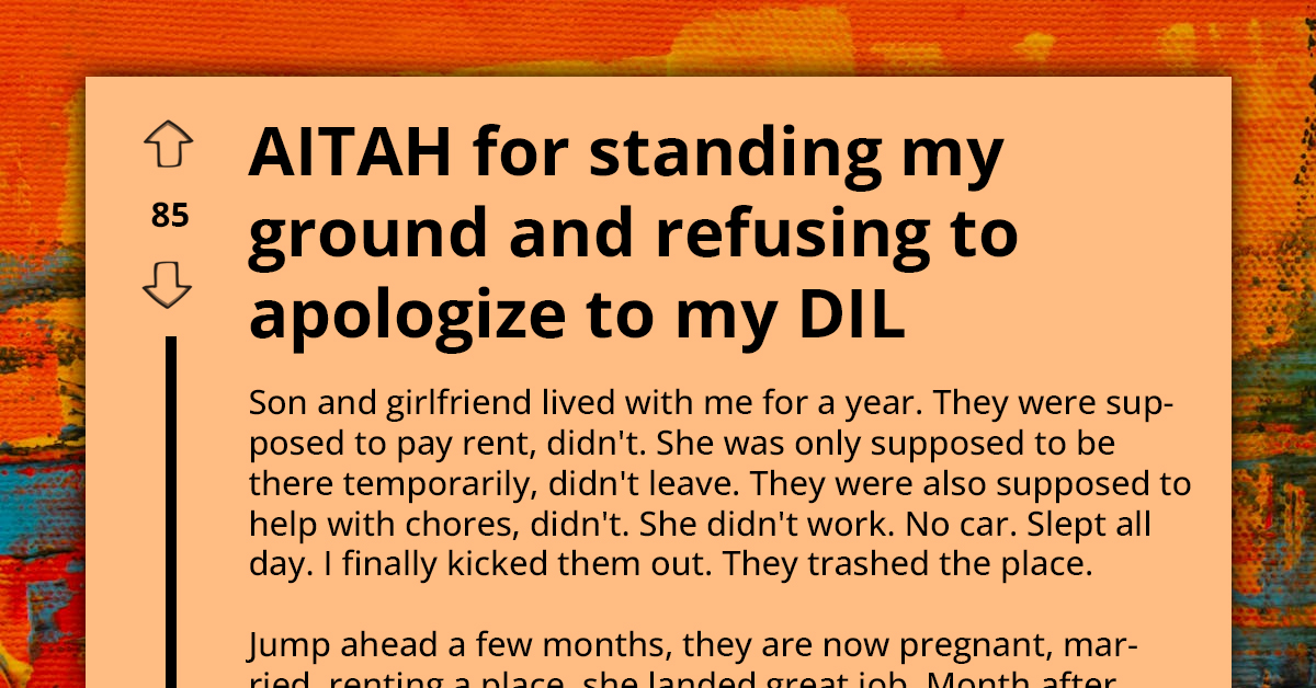 Redditor Asks If She's An A**hole For Standing Her Ground Against Her Ungrateful Son And DIL