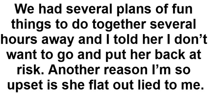 He pulls back to keep her safe, but the trust has already taken a hit. That part does not go away as easily.