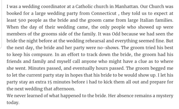 22. A mystery that may never be solved