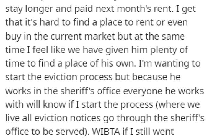 OP Is Currently Pregnant with Their Third Child, and Now They Need the Spare Room That They've Been Renting Out to Their Roommate