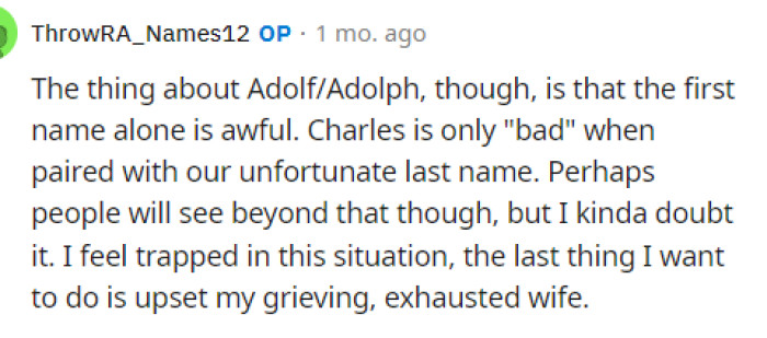 OP also replied to a few comments stating that this is pretty much the same as using Adolf. However, he says that it's a little bit different.