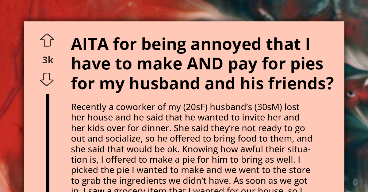 Pies For Coworker Become Turning Point For Married Couple Who Have Been Resenting Each Other Because Of Finances
