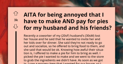 Pies For Coworker Become Turning Point For Married Couple Who Have Been Resenting Each Other Because Of Finances