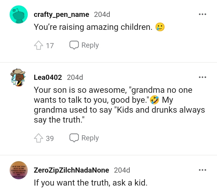The OP definitely has amazing children