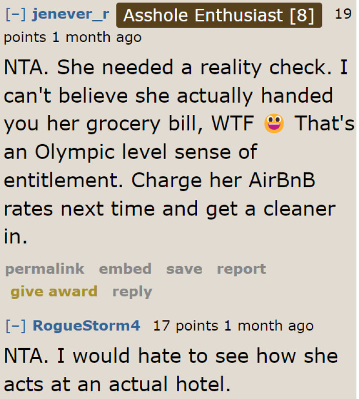 But it would be probably be stressful even if the aunt does pay for her stay.