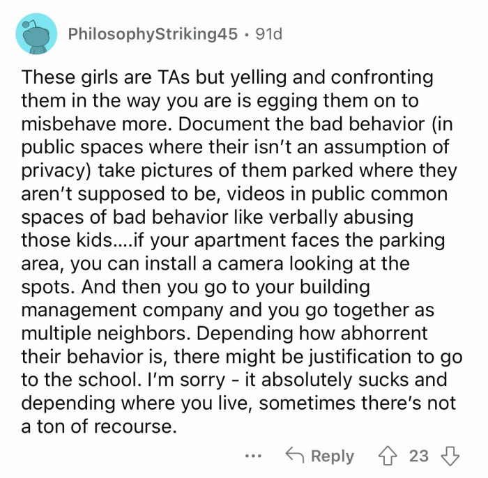 13. The girls are TAs. PERIOD.