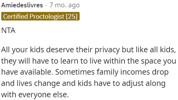 Kids deserve privacy, but they also need to adapt when family circumstances change.