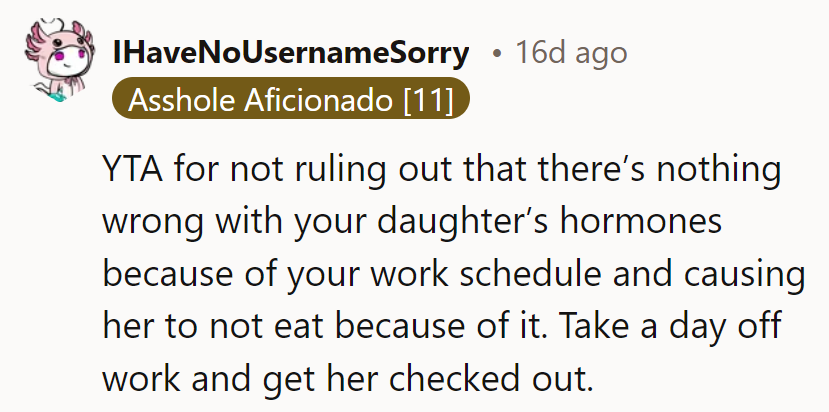 Mary's delay in scheduling her daughter's health check due to work is unfair—prioritize her health.