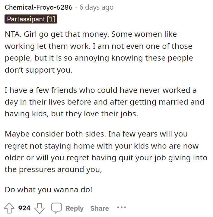 Exactly this. The commenters are expressing it so well, and we totally agree with them.