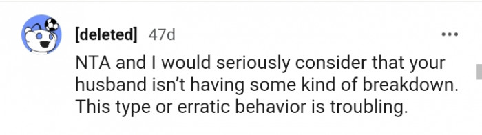 This type of erratic behavior is troubling