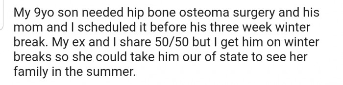 The little champ went in for osteoma surgery