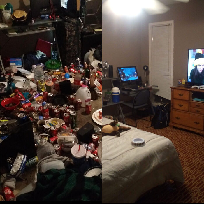 "My Brother's Room Before And After It Became Mine (Renovated It)"