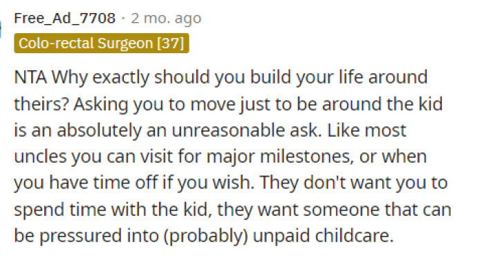 Some people even said that this was a bit of an unreasonable ask and that they shouldn't expect him to live his life by theirs.