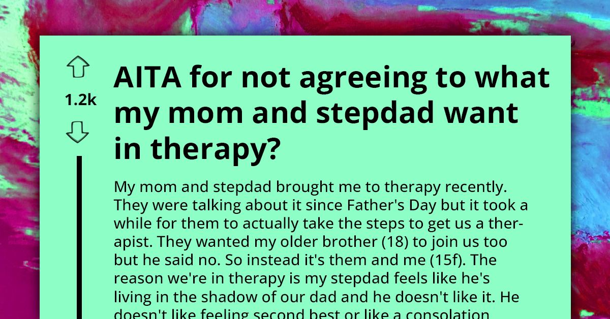 Family Therapy Calls As Teen Refuses To Erase Memories Of Late Dad Despite Pressure From Mom And Stepdad