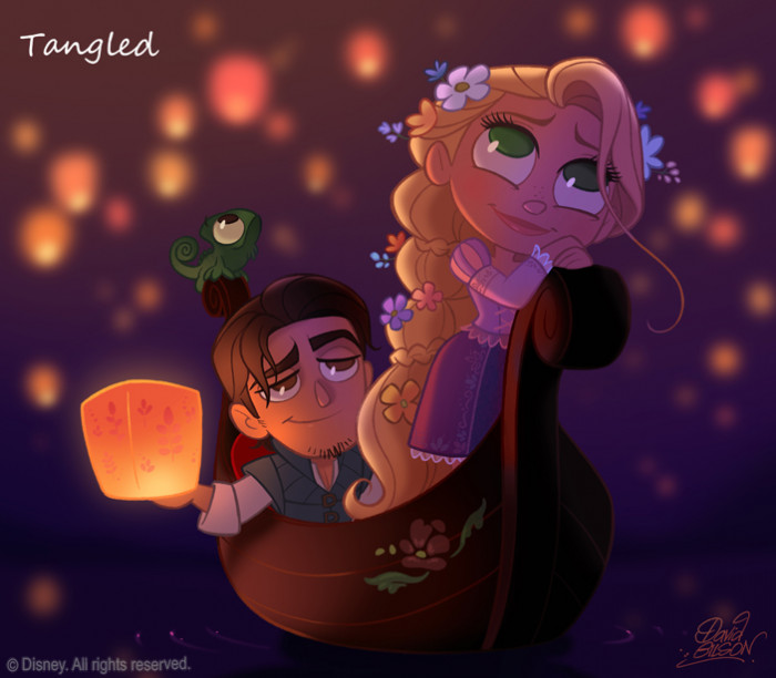 1. The Chibi Style Version of Tangled