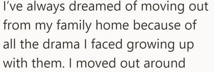 Right away, it is clear this is not just about money, but about years of emotional weight at home.