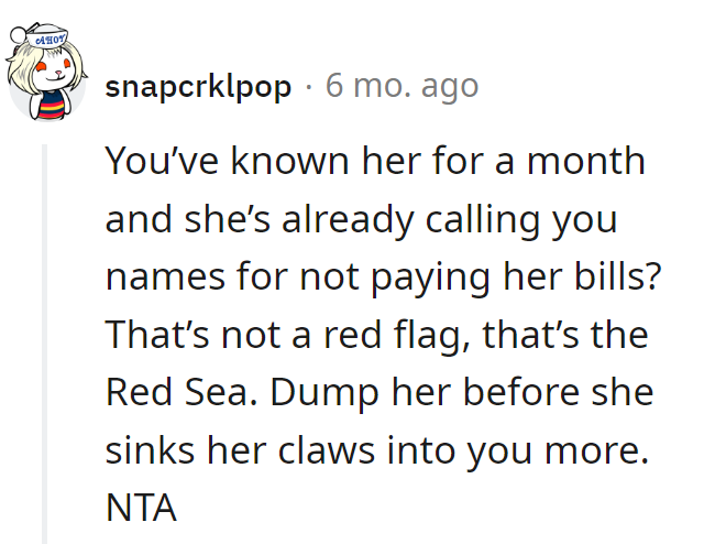 Not a red flag, it's the Red Sea! Better set sail before she turns into a financial kraken.