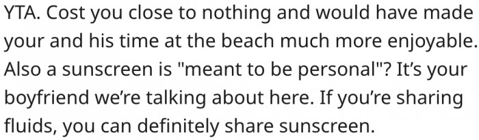 7. A boyfriend is someone she can share personal things with.