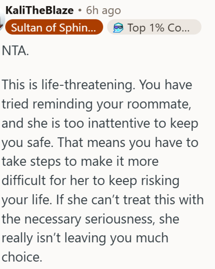 Living with someone who dismisses your allergy is not just frustrating - it's dangerous