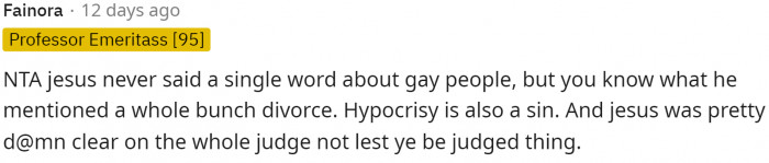 People really have a lot to say about Bibles and religion, but they don't follow it themselves.