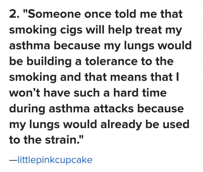 #2 Hopefully this person understands that immunity does not work that way.