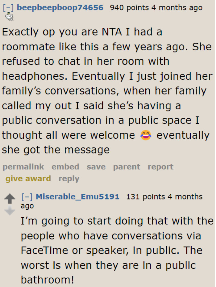 If only the OP had read this earlier. It's a non-confrontational solution, after all.