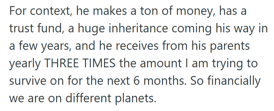 It’s Hard to Talk About Saving When One Person’s Safety Net Could Fund the Other’s Whole Future.