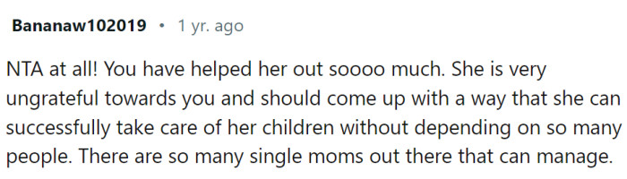 Extremely ungrateful person...