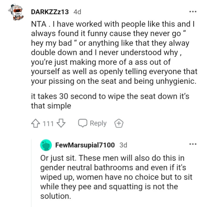 Making a mess out of oneself the more