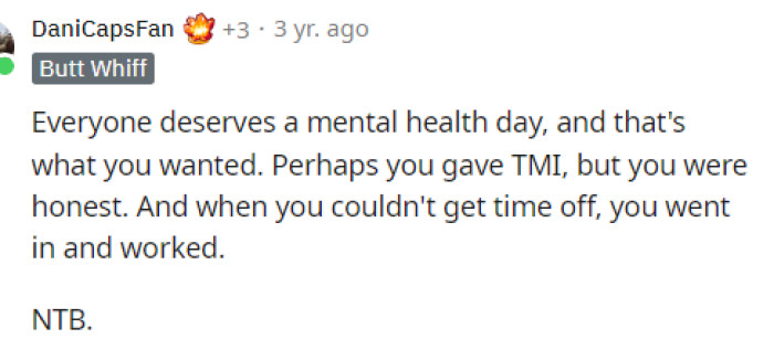 It seems that everyone is on the same page about this, and OP is NTB in this case.