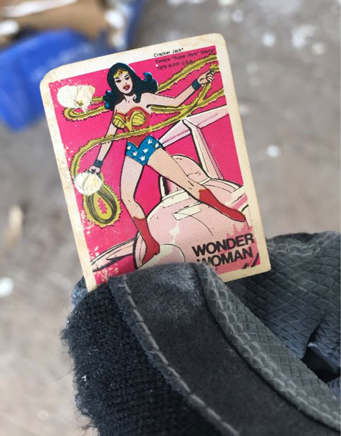 11. This worker picked this up from a pile of debris after their drywall work and found it's from 1979