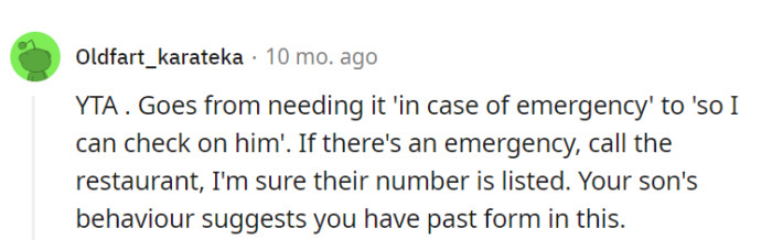 Quite the workplace show enthusiast, it seems.