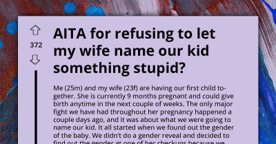 Parents-To-Be Clash Over Wife’s ‘Unusual’ Choice For Baby Name