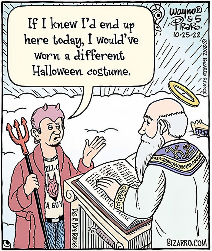 21. He could have ditched the costume and tried to get in without it.