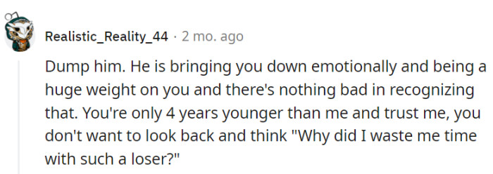 Cut the cord on this emotional anchor—life's an adventure, not a burden-carrying quest.